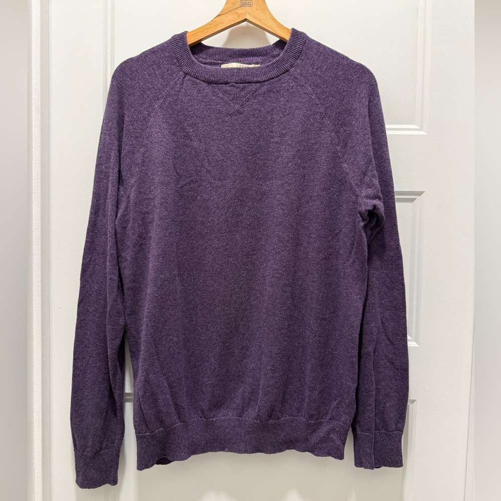 H&M L.O.G.G. Purple Crewneck Sweater Men’s Medium 100% Cotton